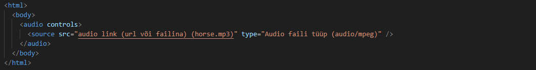 Audio element